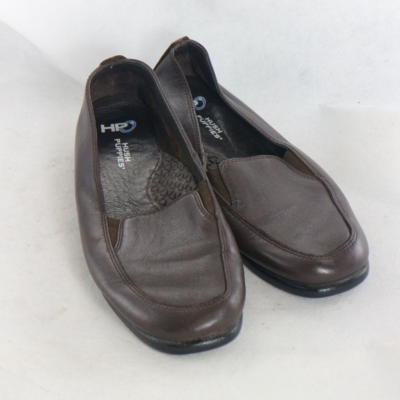 HUSH PUPPIES HEAVEN Leather Slip On Loafers Sz 7 N - Picture 4 of 8